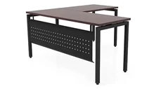 L Shaped Desk Shells PBD Furniture 60in x 66in Slender L-Desk with Modesty Panel