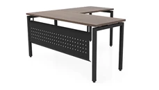 L Shaped Desk Shells PBD Furniture 60in x 72in Slender L-Desk with Modesty Panel