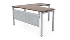 L Shaped Desk Shells PBD Furniture 60in x 60in Slender L-Desk with Modesty Panel