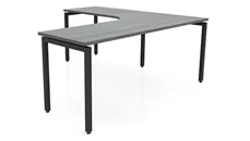 L Shaped Desk Shells PBD Furniture 72in x 72in Curve Corner L-Desk