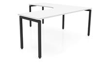 L Shaped Desk Shells PBD Furniture 72in x 72in Curve Corner L-Desk 