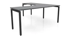 L Shaped Desk Shells PBD Furniture 72in x 84in Curve Corner L-Desk 