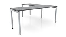 L Shaped Desk Shells PBD Furniture 72in x 78in Curve Corner L-Desk 