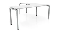 L Shaped Desk Shells PBD Furniture 72in x 84in Curve Corner L-Desk 