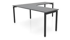 L Shaped Desk Shells PBD Furniture 72in x 78in Curve Corner L-Desk 