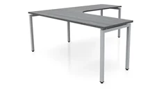 L Shaped Desk Shells PBD Furniture 72in x 78in Curve Corner L-Desk 