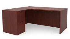 L Shaped Single Pedestal Desks PBD Furniture 60in x 60in Single Pedestal L-Shaped Desk