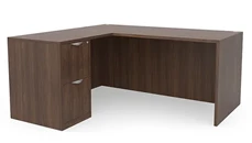 L Shaped Single Pedestal Desks PBD Furniture 60in x 60in Single Pedestal L-Shaped Desk