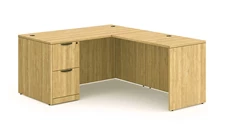 L Shaped Single Pedestal Desks PBD Furniture 60in x 60in Single Pedestal L-Shaped Desk