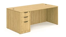Stand-Alone Single Pedestal Desks PBD Furniture 72in x 30in Single Pedestal Desk