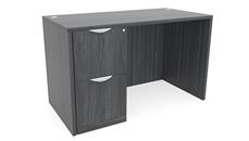 Stand-Alone Single Pedestal Desks PBD Furniture 60in x 24in Single Pedestal Desk