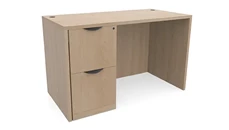 Stand-Alone Single Pedestal Desks PBD Furniture 66in x 24in Single Pedestal Desk