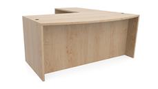 L Shaped Desk Shells PBD Furniture 72in x 76in Bow Front L-Shaped Desk