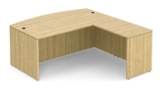 L Shaped Desk Shells PBD Furniture 72in x 72in Bow Front L-Shaped Desk