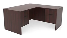 L Shaped Double Pedestal Desks PBD Furniture 72in x 72in Double Hanging Pedestal L-Shaped Desk