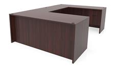 U Shaped Single Pedestal Desks PBD Furniture 72in x 101in Single Hanging Pedestal U-Desk
