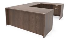 U Shaped Single Pedestal Desks PBD Furniture 66in x 101in Single Hanging Pedestal U-Desk