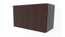 Desk Hutches PBD Furniture 31in Wall Mount Hutch w/ 2 Laminate Doors