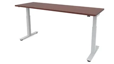 Standing Desks - Electronically Adjustable PBD Furniture 6ft x 24in Dual Motor 2 Stage Adjustable Height Sit to Stand Desk