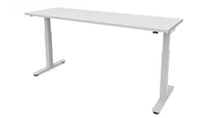 Standing Desks - Electronically Adjustable PBD Furniture 6ft x 24in Dual Motor 3 Stage Adjustable Height Sit to Stand Desk