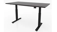 Standing Desks - Electronically Adjustable PBD Furniture 60in x 30in Dual Motor 2 Stage Adjustable Height Sit to Stand Desk