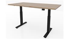 Standing Desks - Electronically Adjustable PBD Furniture 60in x 30in Dual Motor 2 Stage Adjustable Height Sit to Stand Desk