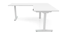 Standing Desks - Electronically Adjustable PBD Furniture 60in x 60in Corner Electronic Adjustable Height Sit-to-Stand L-Desk 