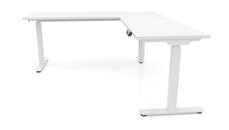Standing Desks - Electronically Adjustable PBD Furniture 6ft x 6ft Corner Electronic Adjustable Height Sit-to-Stand L-Desk