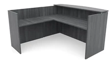 Reception Desks - L Shaped PBD Furniture 72in x 72in L-Shaped Reception Desk Only with Laminate Transaction Counter