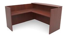Reception Desks - L Shaped PBD Furniture 72in x 72in L-Shaped Reception Desk Only with Laminate Transaction Counter
