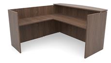 Reception Desks - L Shaped PBD Furniture 72in x 72in L-Shaped Reception Desk Only with Laminate Transaction Counter