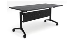 Training Tables PBD Furniture 60in x 24in Flip Top Nesting Table with Modesty Panel