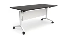 Training Tables PBD Furniture 6ft x 24in Flip Top Nesting Table with Modesty Panel