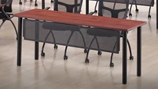 Training Tables PBD Furniture 66in x 30in Post Leg Training Table with Modesty Panel