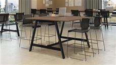 Conference Tables PBD Furniture 60in x 66in - 42in H Metal A-Leg Meeting Table