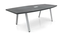 Conference Tables PBD Furniture 6ft Boat Shape Conference Table with Metal A-Legs