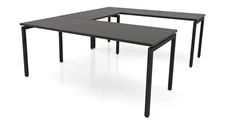 U Shaped Desk Shells PBD Furniture 72in x 96in OnTask U-Desk