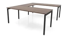 U Shaped Desk Shells PBD Furniture 72in x 96in OnTask U-Desk