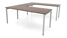 U Shaped Desk Shells PBD Furniture 60in x 102in OnTask U-Desk
