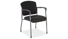 Lobby & Guest Chairs - Metal PBD Furniture Guest Chair with Arms and Titanium Gray Frame