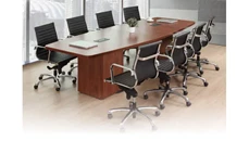 Conference Tables PBD Furniture Conference Table 10ft Boat Shape Cube Base