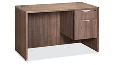 Stand-Alone Single Pedestal Desks PBD Furniture 48in x 24in Single Pedestal Desk