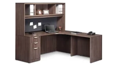 L Shaped Desks with Hutch PBD Furniture 72in x 66in L Shaped Desk with Hutch