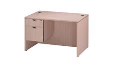 Stand-Alone Single Pedestal Desks PBD Furniture 48in x 24in Single Pedestal Desk