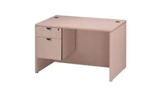 Stand-Alone Single Pedestal Desks PBD Furniture 48in x 24in Single Pedestal Desk