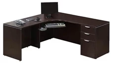 L Shaped Single Pedestal Desks PBD Furniture Corner Desk