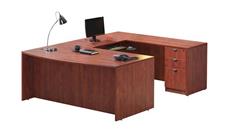 U Shaped Single Pedestal Desks PBD Furniture U Shaped Desk with 1 Pedestal