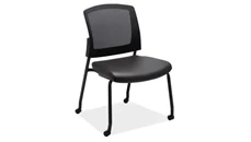Lobby & Guest Chairs - Metal PBD Furniture Armless Micro Side Chair with Casters