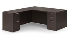 L Shaped Double Pedestal Desks PBD Furniture 72in x 84in L-Shaped Desk