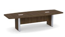Conference Tables Office Source Furniture 10ft Boat Shaped Elliptical Base Conference Table with Metal Accents